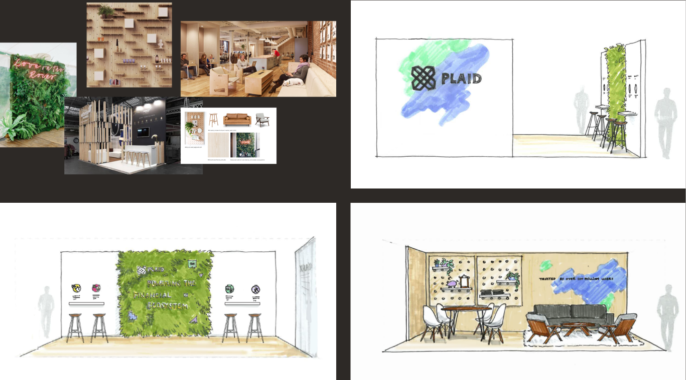 Concept 2: We're the partners that'll support you — sketches