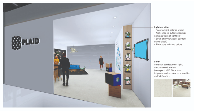 Booth 3D rendering 01