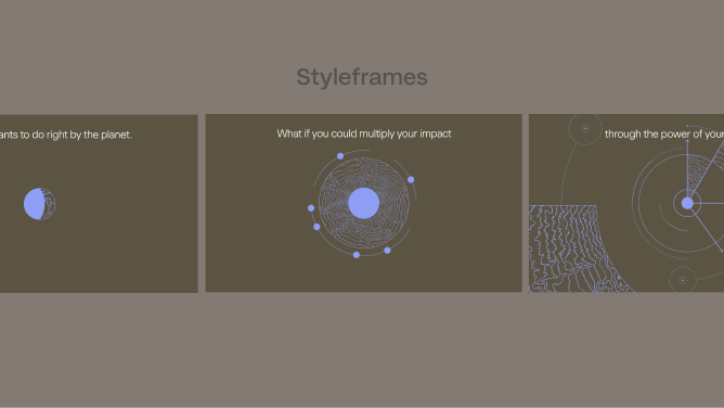 Radius storyboard frames