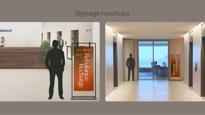 Rebalance brand materials